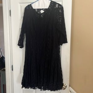 Navy blue lace dress